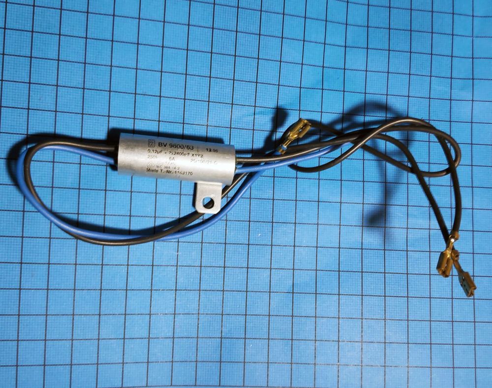 конденсатор помехозащитный 0.12µF/2x2400pF, BV9800/63