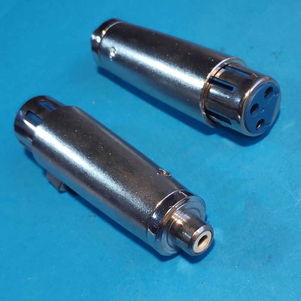 переходник 3P XLR розетка - RCA (тюльпан) розетка