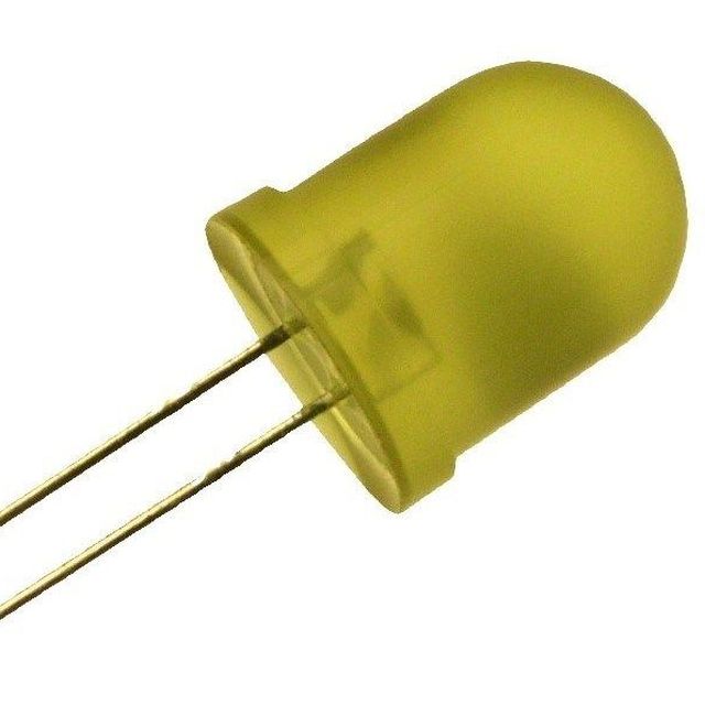 светодиод 10mm желтый мигающий диффузионный, Kingbright