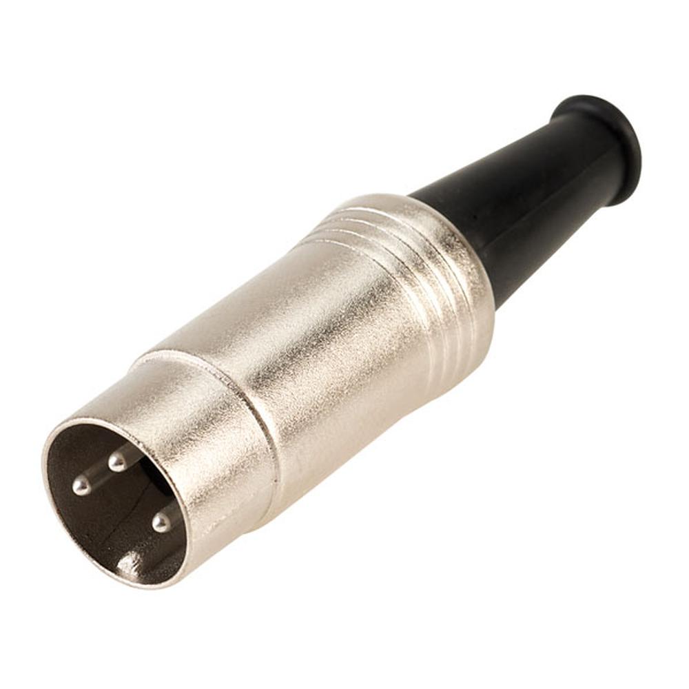 разъем DIN 3 контакта вилка/штекер на кабель металлический корпус
