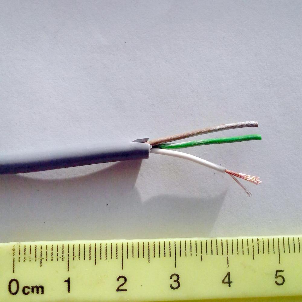 кабель для передачи данных/интерфейсный 3*0.14 mm2, 1 метр