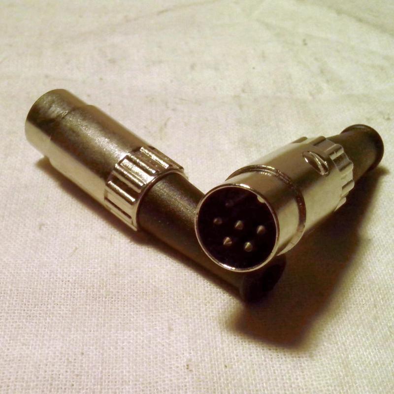 разъем DIN 6 контактов вилка/штекер на кабель металлический корпус
