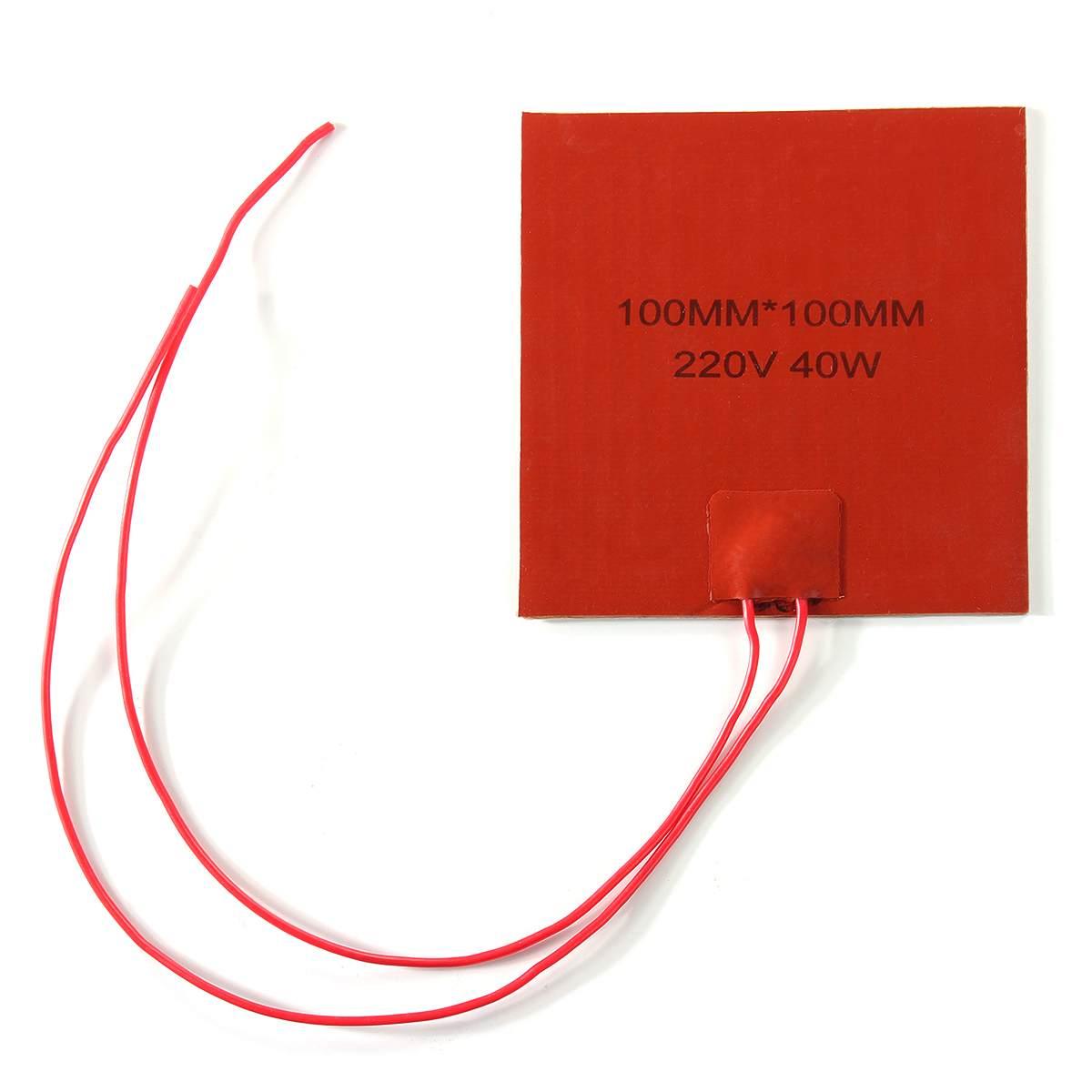 элемент нагревательный силиконовый 220V, 40W, 100x100mm гибкий