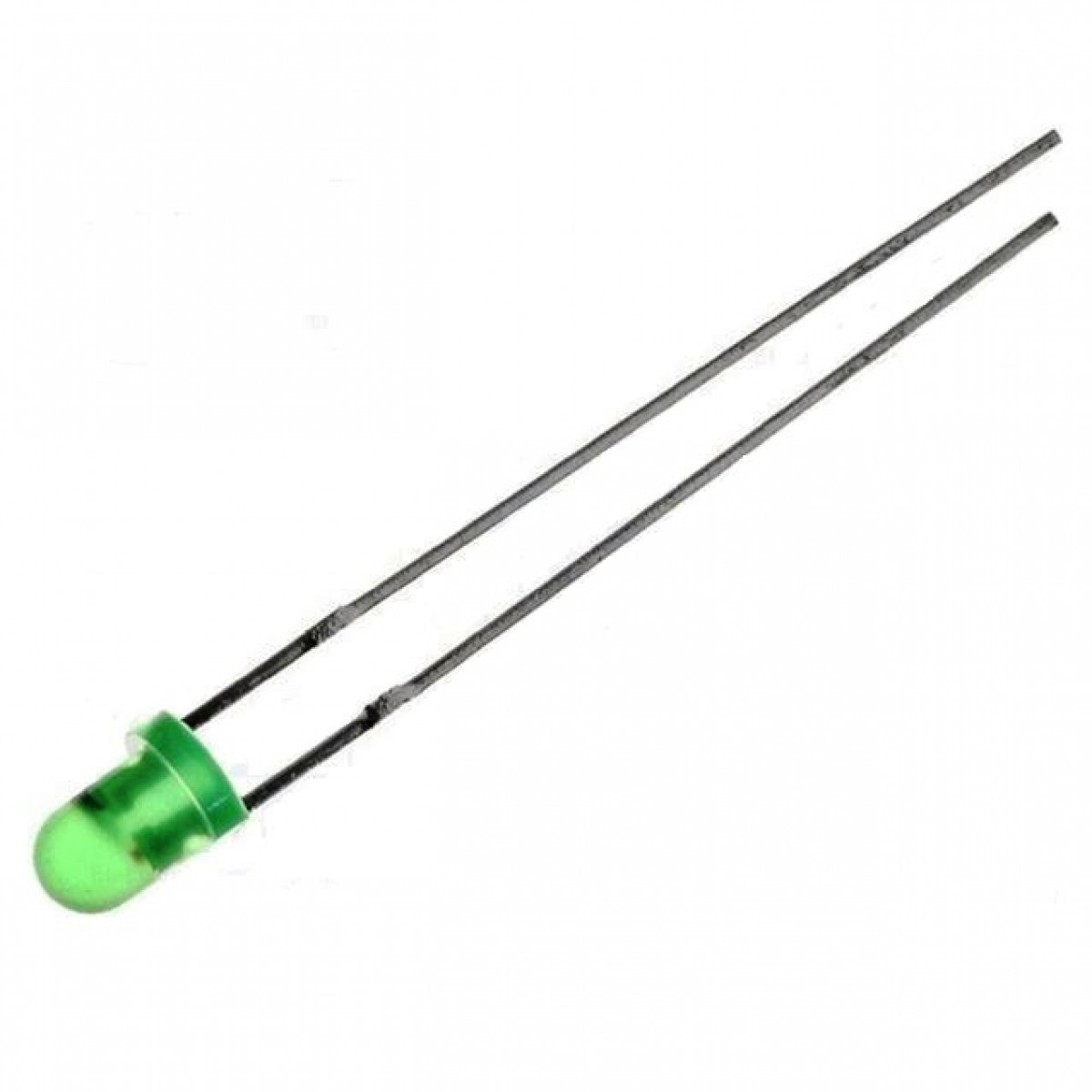 светодиод 3mm зеленый диффузионный мигающий