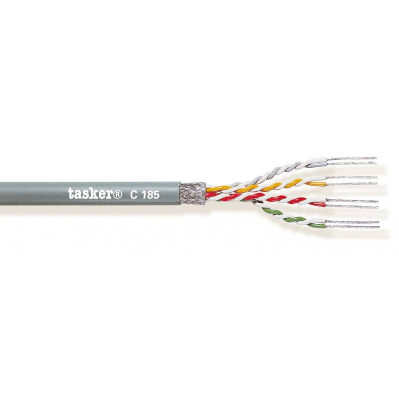 кабель для передачи данных/интерфейсный 4*2*0.22 мм2 экранированный, по 1м, Tasker C185