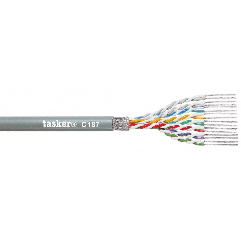 кабель для передачи данных/интерфейсный 8*2*0.22 мм2 экранированный, 1м, Tasker C187