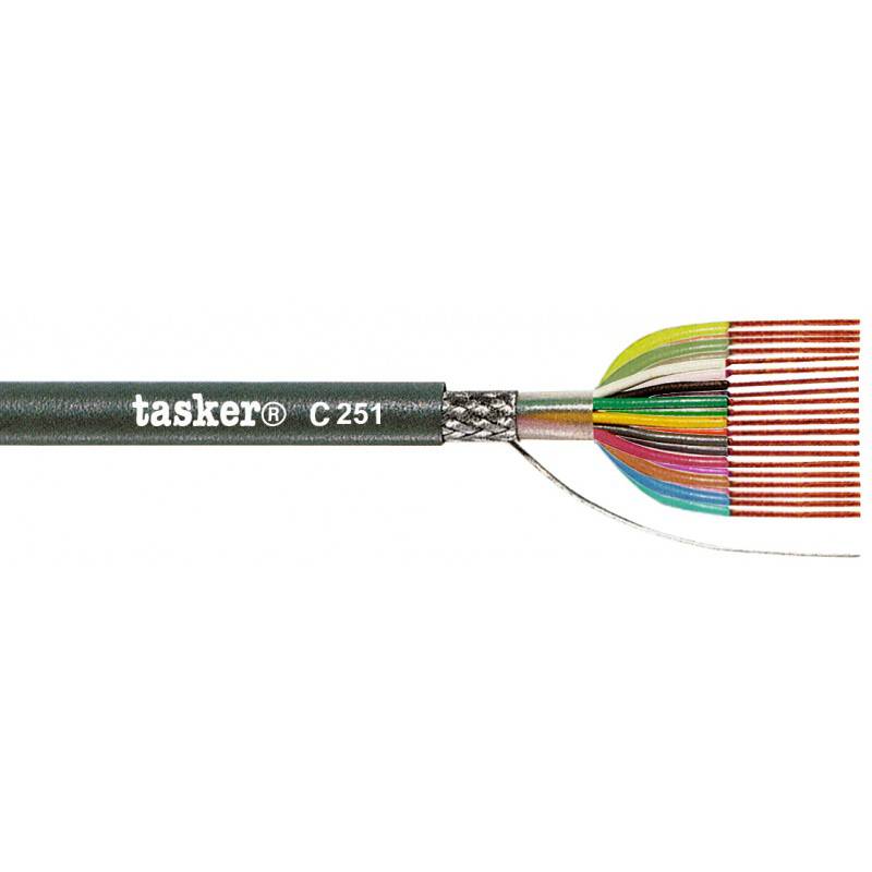 кабель для передачи данных/контрольный LIYCY 20*0.14 мм2 экранированный, 1м, Tasker C251