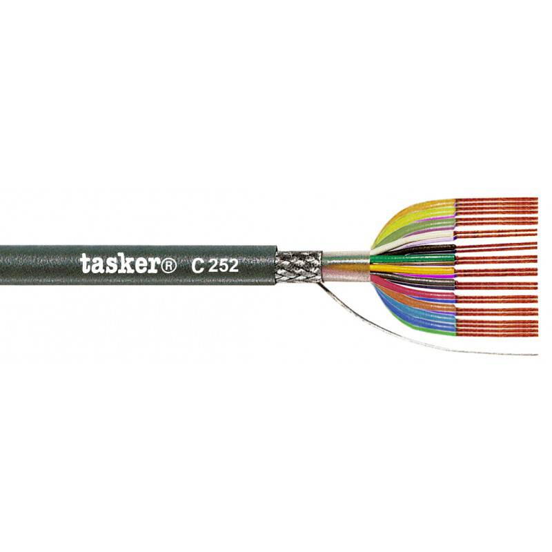 кабель для передачи данных/контрольный LIYCY 24*0.14 мм2 экранированный, катушка 100м, Tasker C252